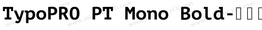 TypoPRO PT Mono Bold字体转换